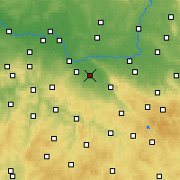 Nearby Forecast Locations - Čáslav - Map
