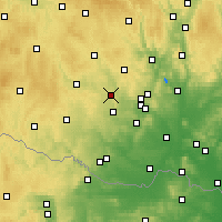 Nearby Forecast Locations - Náměšť nad Oslavou - Map