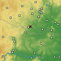 Nearby Forecast Locations - Kuchařovice - Map