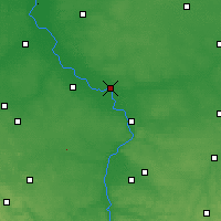 Nearby Forecast Locations - Dęblin - Map