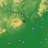Nearby Forecast Locations - Miskolc - Map