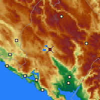Nearby Forecast Locations - Nikšić - Map