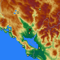 Nearby Forecast Locations - Podgorica - Map