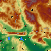 Nearby Forecast Locations - Sandanski - Map
