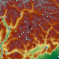 Nearby Forecast Locations - Arabba - Map