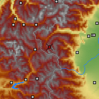 Nearby Forecast Locations - Sestriere - Map