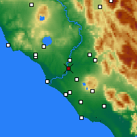 Nearby Forecast Locations - Rome - Map
