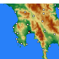 Nearby Forecast Locations - Kalamata - Map