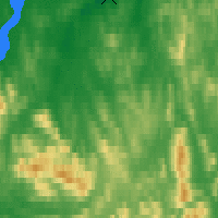 Nearby Forecast Locations - Padun - Map