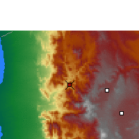 Nearby Forecast Locations - Hajjah - Map
