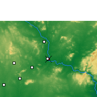 Nearby Forecast Locations - Kothagudem - Map