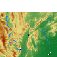 Nearby Forecast Locations - Thoen - Map