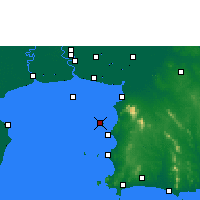 Nearby Forecast Locations - Amphoe Ko Sichang - Map