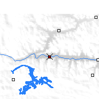 Nearby Forecast Locations - Gonggar - Map