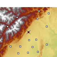 Nearby Forecast Locations - Mianzhu - Map