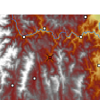 Nearby Forecast Locations - Ganluo - Map