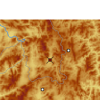 Nearby Forecast Locations - Mengla - Map
