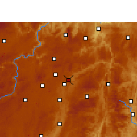 Nearby Forecast Locations - Wudang - Map