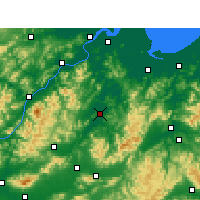 Nearby Forecast Locations - Zhuji - Map