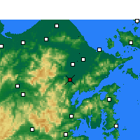 Nearby Forecast Locations - Fenghua - Map