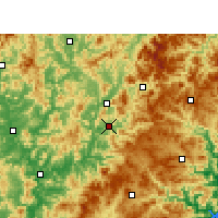 Nearby Forecast Locations - Jian'ou - Map