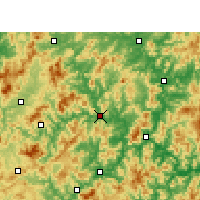 Nearby Forecast Locations - Shunchang - Map