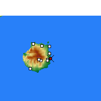 Nearby Forecast Locations - Las Palmas - Map