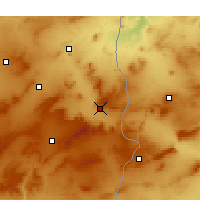 Nearby Forecast Locations - Tébessa - Map