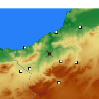 Nearby Forecast Locations - Tlemcen - Map