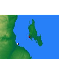 Nearby Forecast Locations - Zanzibar - Map