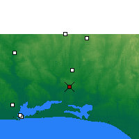 Nearby Forecast Locations - Ijebu Ode - Map