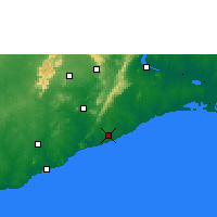 Nearby Forecast Locations - Accra - Map