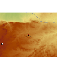 Nearby Forecast Locations - Mount Darwin - Map