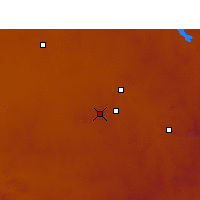 Nearby Forecast Locations - Bloemfontein - Map