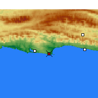 Nearby Forecast Locations - Plettenberg Bay - Map