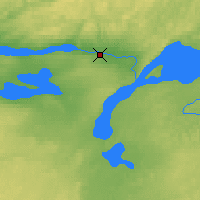 Nearby Forecast Locations - Stony Rapids - Map