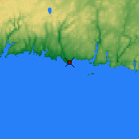 Nearby Forecast Locations - Burgeo - Map