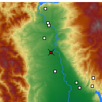Nearby Forecast Locations - Red Bluff - Map
