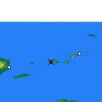 Nearby Forecast Locations - St Thomas - Map