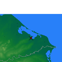 Nearby Forecast Locations - Puerto Lempira - Map