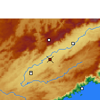 Nearby Forecast Locations - Taubaté - Map