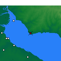 Nearby Forecast Locations - Colonia del Sacramento - Map