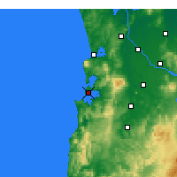 Nearby Forecast Locations - Kawhia Harbour - Map