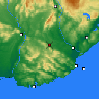 Nearby Forecast Locations - Clinton - Map