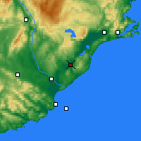 Nearby Forecast Locations - Milton - Map