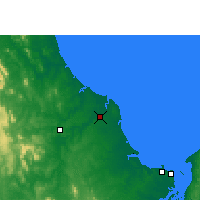 Nearby Forecast Locations - Bundaberg - Map