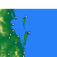 Nearby Forecast Locations - Southport - Map
