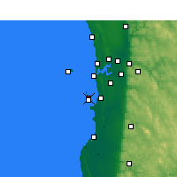 Nearby Forecast Locations - Garden Isl. - Map