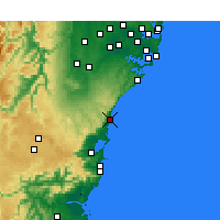 Nearby Forecast Locations - Bellambi Aws - Map