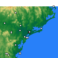Nearby Forecast Locations - Williamtown - Map